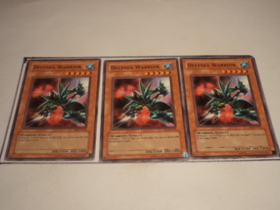 3X Deepsea Warrior DB1-EN193 - Yugioh  Yu Gi Oh! 3 Playset-image