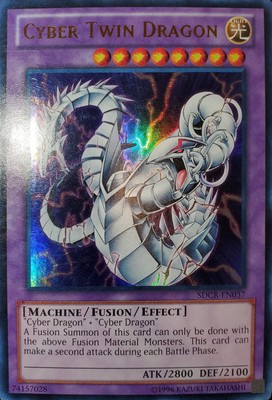 Yugioh Cyber Twin Dragon UR SDCR-EN037 Near Mint-image