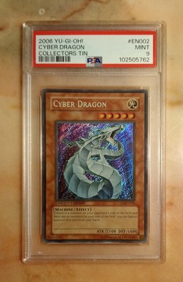 Yu-Gi-Oh 2006 Cyber Dragon PSA 9 MINT CT03-EN002 Limited Edition Secret Rare!-image