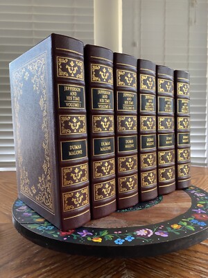 EASTON PRESS Jefferson and His Time Leather COMPLETE 6 Volume Set - Dumas Malone-image