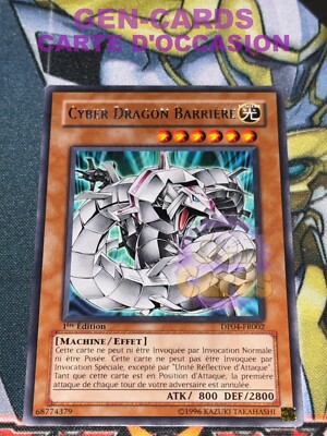 USED Yu Gi Oh Card CYBER DRAGON BARRIER DP04-FR002 1st Edition CORRECT-image