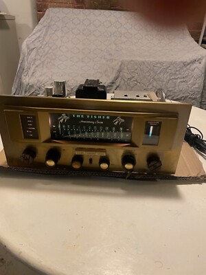 1958 The Fisher 90-T Anniversary Tube Mono Preamp Tuner working for restoration-image