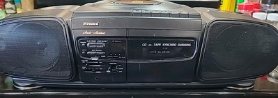 Vintage 1993 Fisher PHDS200 Portable Stereo AM/FM Radio CD Tape Cassette Boombox-image