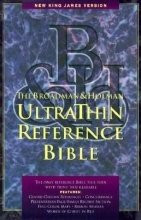 NKJV UltraThin Reference Bible (Black Bonded Leather - Indexed)-image