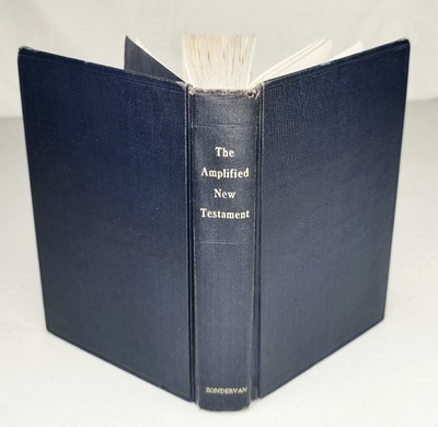 Vintage Amplified 1958 New Testament Bible By Zondervan Translation From Greek-image