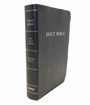 Holy Bible KJV Red Letter Reference Edition Hendrickson Bonded Leather Black-image