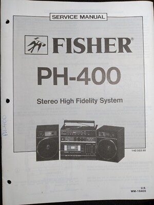 Fisher PH-400 Service Manual Stereo High Fidelity System Original-image