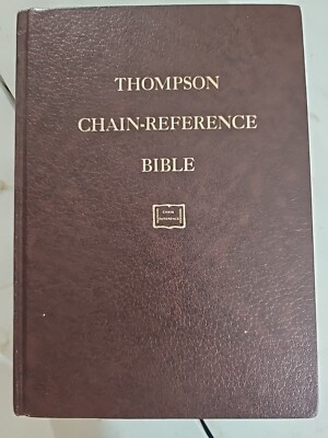 Chain Reference Bible Thompson Fifth Improved Ed. B.B. Kirkbride 1988 RED Letter-image