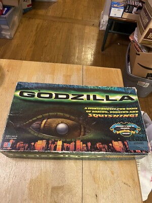 Godzilla Board Game Milton Bradley Company 1998 Incomplete-image