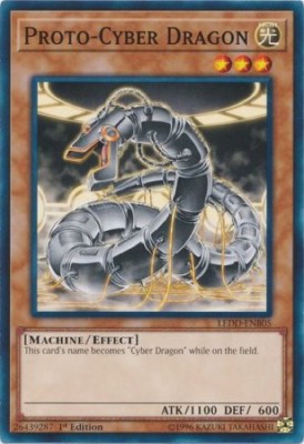 3 x Proto-Cyber Dragon (LEDD-ENB05) - Common - 1st Edition-image