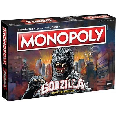 Monopoly Godzilla Board Game Collectible Kaiju Edition for 2 to 6 Players-image