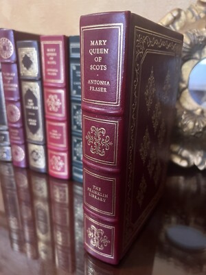 Franklin Library SIGNED Antonia Fraser MARY QUEEN OF SCOTS Limited 1st Ed MINT-image
