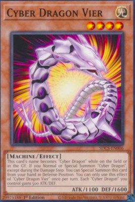 1X NM Cyber Dragon Vier - SDCS-EN006 - Common 1st Edition - Cyber Strike-image