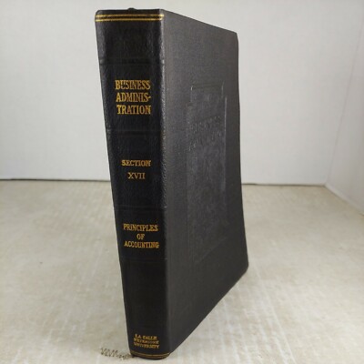 Antique 1919 Leather Business Administration LaSalle Extension University Vol 17-image
