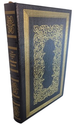 The Literary Works of Abraham Lincoln EASTON PRESS Leather Bound Book 1980-image