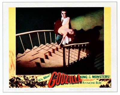Godzilla Lobby Card 1954 OLD MOVIE PHOTO-image