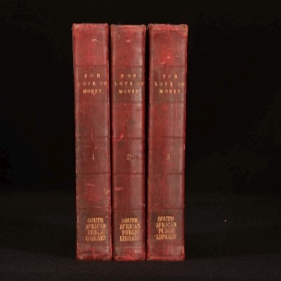 1865 3vol For Love or Money SW Fullom Fiction Very Scarce First Edition-image