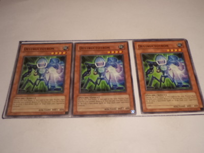 3X Destructotron TDGS-EN023 - Yugioh  Yu Gi Oh! 3 Playset-image