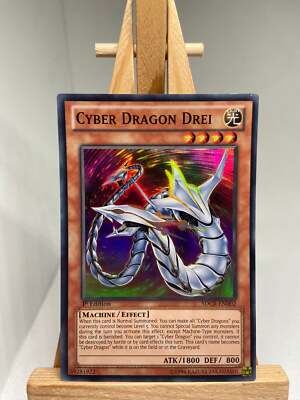 Cyber Dragon Drei - Super Rare 1st Edition SDCR-EN002 - NM - YuGiOh-image