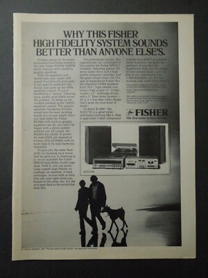 1978 FISHER ACS1738 High Fidelity Home Stereo System Magazine Ad-image