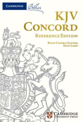 KJV Concord Reference Edition, Black Calfskin Leather, Full Yapp, KJ565:XRLY-image