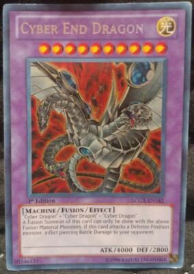 Yu-Gi-Oh! TCG Cyber End Dragon LCGX-EN182 Secret Rare 1st Edition Holo LP-image