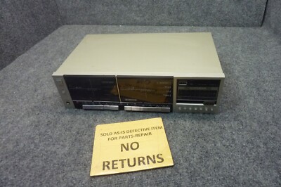 Fisher Stereo Double Cassette Deck Model CR-W77 120V AC FOR PARTS ONLY AS IS-image