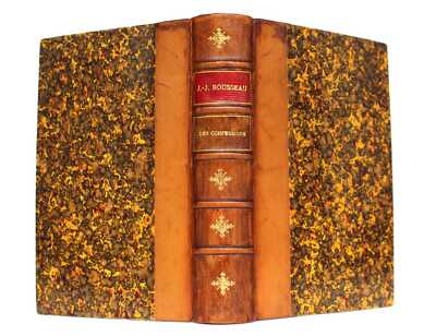 1891 The Confessions of Jean-Jacques ROUSSEAU French Enlightenment Philosophy-image