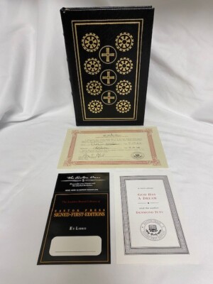 Easton Press - Signed 1st Edition - GOD HAS A DREAM by Desmond Tutu - Like New!-image