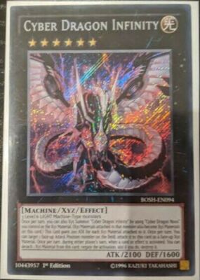 YuGiOh Cyber Dragon Infinity Secret Rare 1st Edition BOSH-EN094-image