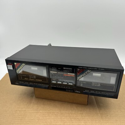 Studio Standard By Fisher CR-W34H Stereo Double Cassette Deck Player In Black-image