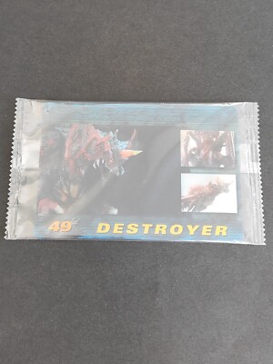 Godzilla History Card Wafer MORINAGA UNOPENED SEALED 49 DESTROYER eb40-image