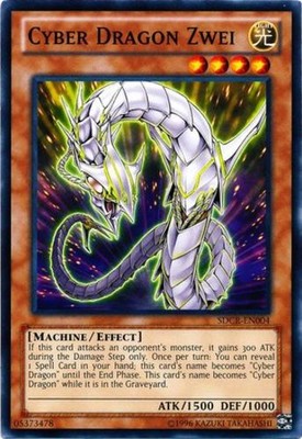 Cyber Dragon Zwei - SDCR-EN004 - Common - Unlimited Edition - Lightly Played-image