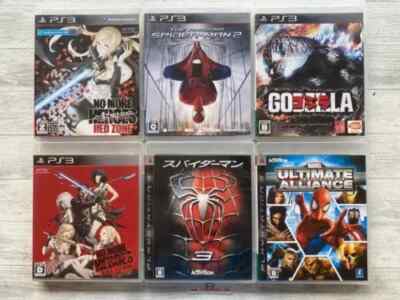 SONY PS3 No More Heroes, Spider-Man 2 & 3, Godzilla & Marvel Ultimate Alliance-image