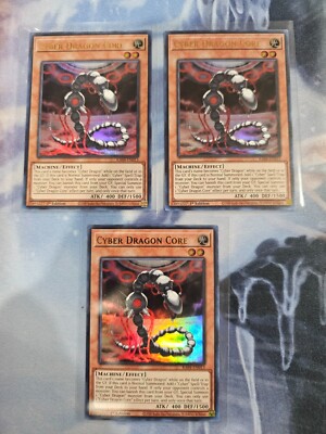 3x Cyber Dragon Core (UR) RA04-EN013 Quarter Century Stampede 1st Edition-image