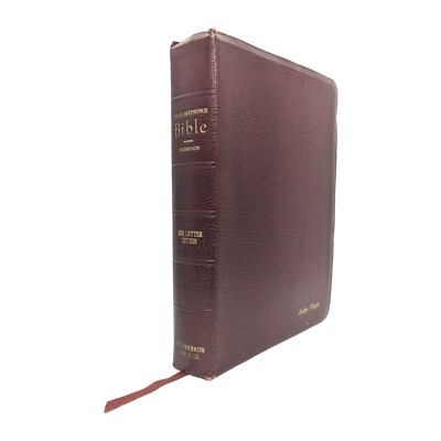 KJV Thompson Chain Reference Bible 4th Improved Edition Red Ltr Genuine Cowhide-image