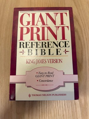 Holy Bible KJV Giant Print Reference Concordance Red Letter Nelsen Regency-image