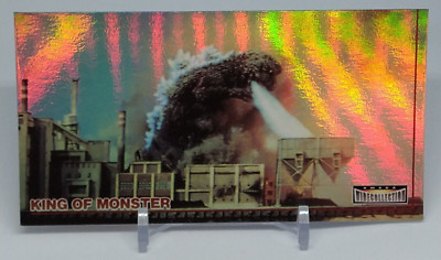 Godzilla King of Monster Amada Wide Collection Trading Card No.7 Holo 1996-image