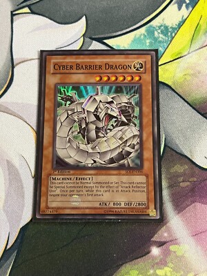 Yu-Gi-Oh! SOI-EN006 Cyber Barrier Dragon 1st Edition Super Rare NM-image