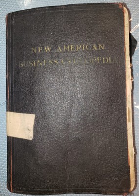 Antique Reference Book New'American Business Cyclopedia' Leather Bound 1923 Rare-image