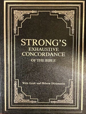 STRONG'S EXHAUSTIVE CONCORDANCE OF THE BIBLE GREEK HEBREW DICTIONARIES - LEATHER-image