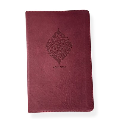 NKJV Reference Bible Personal Soft Leather Maroon Red Letter 2018 Giant Print-image