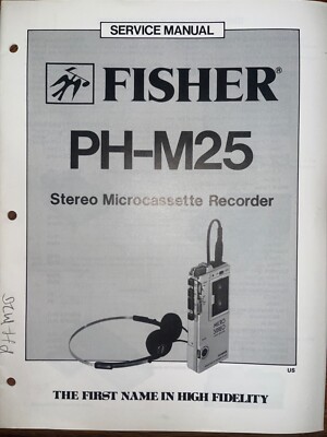 Fisher PH-M25 Service Manual Stereo Microcassette Recorder Original-image