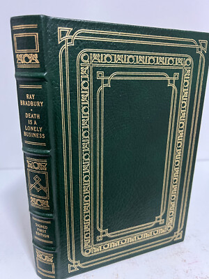 Franklin Library Death is a Lonely Business - Ray Bradbury    SIGNED 1st Edition-image