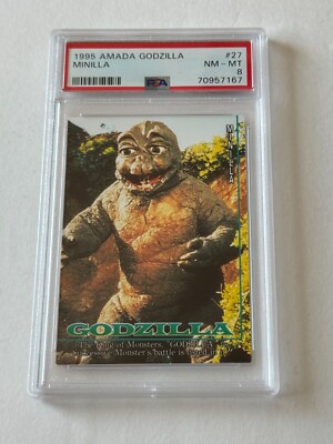 1995 Amada GODZILLA King of Monsters Son MINILLA Baby #27 Japanese PSA 8 Japan-image