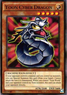 TOON CYBER DRAGON YuGiOh YU GI OH Custom Anime Collectible Card-image