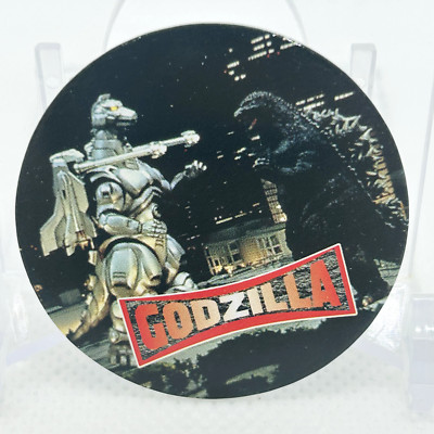 GODZILLA 1995 Vintage Rare card menko Cap Collection Amada Japanese #27-image