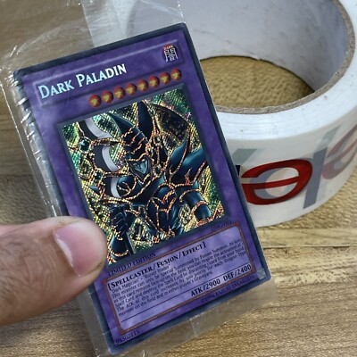 Yugioh Dark Paladin DMG-001 Secret Rare Limited ED. *SEALED* Factory Marks-image