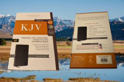 Bible, King James Version, Personal Size Large Print, KJV, Large Print, Leather-image