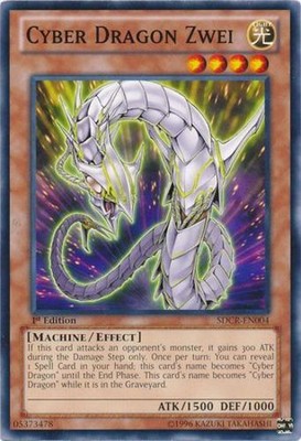 Cyber Dragon Zwei - SDCR-EN004 - Common - 1st Edition - Heavily Played-image